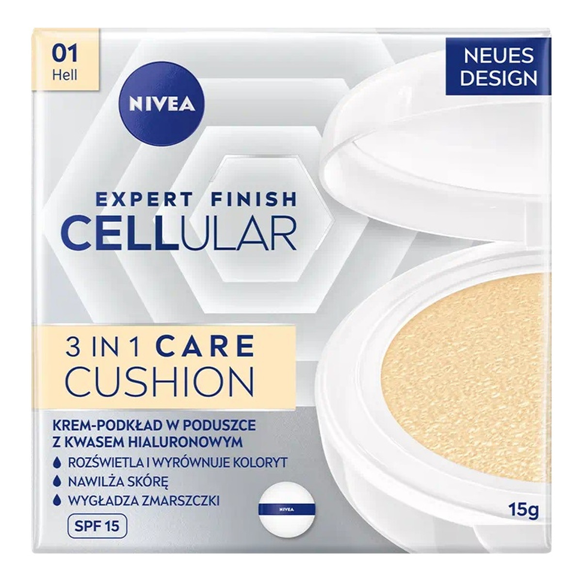 Nivea Expert Finish Cellular 3in1 Care Cushion krem-podkład w poduszce SPF15 15ml