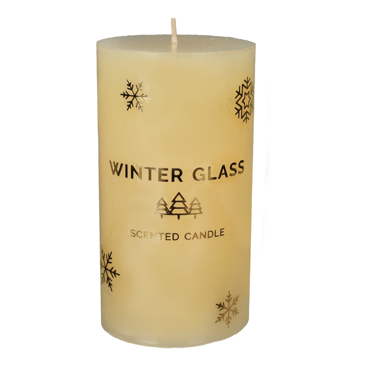 Artman Candles Świeca zapachowa Winter Glass kremowa - walec średni