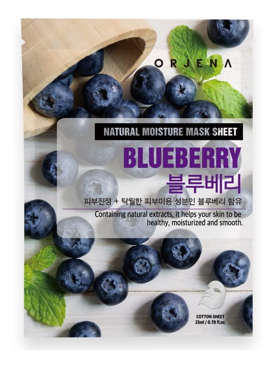 Maska w płachcie o działaniu rewitalizującym Blueberry