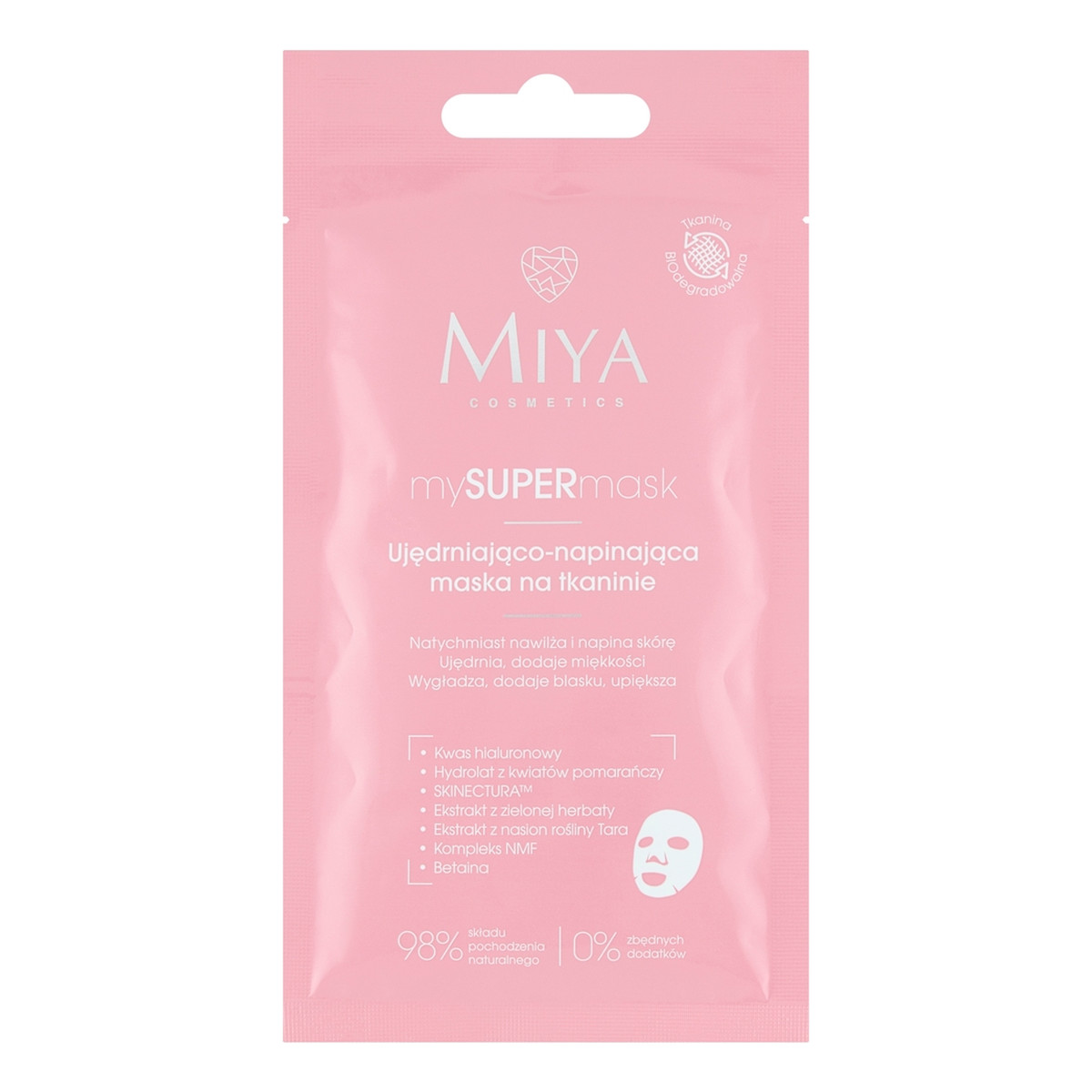 Miya Cosmetics Mysupermask ujędrniająco-napinająca maska na tkaninie 1szt.