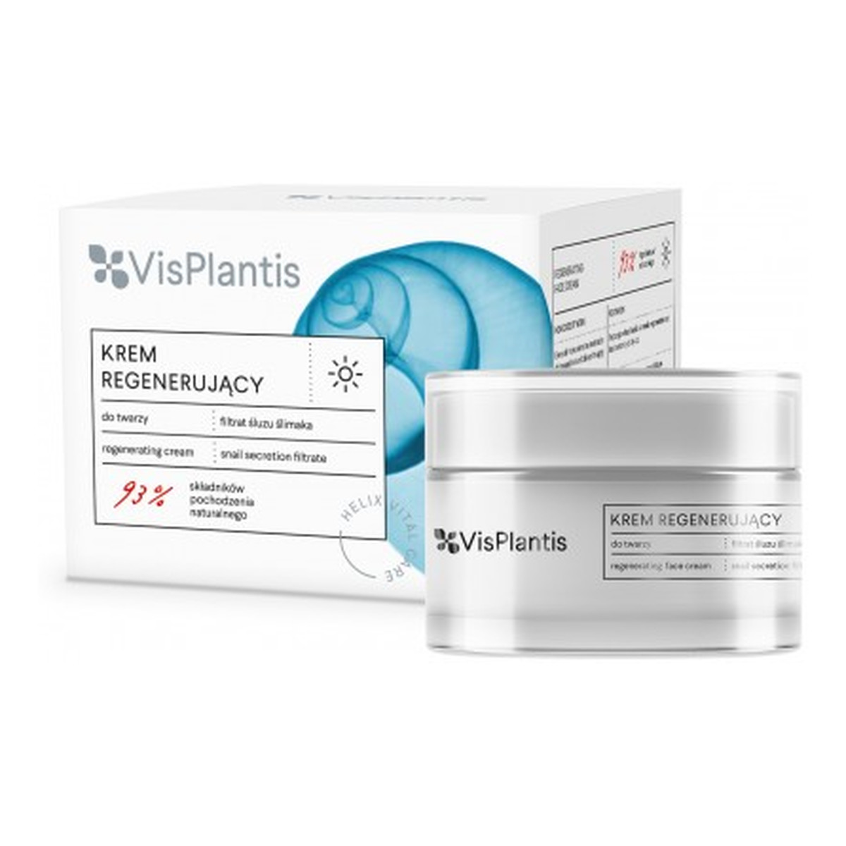 Vis Plantis Helix Vital Care Krem Odmładzający Na Dzień Z FIltratem Ze Śluzu Ślimaka Poly-Helixan 50ml