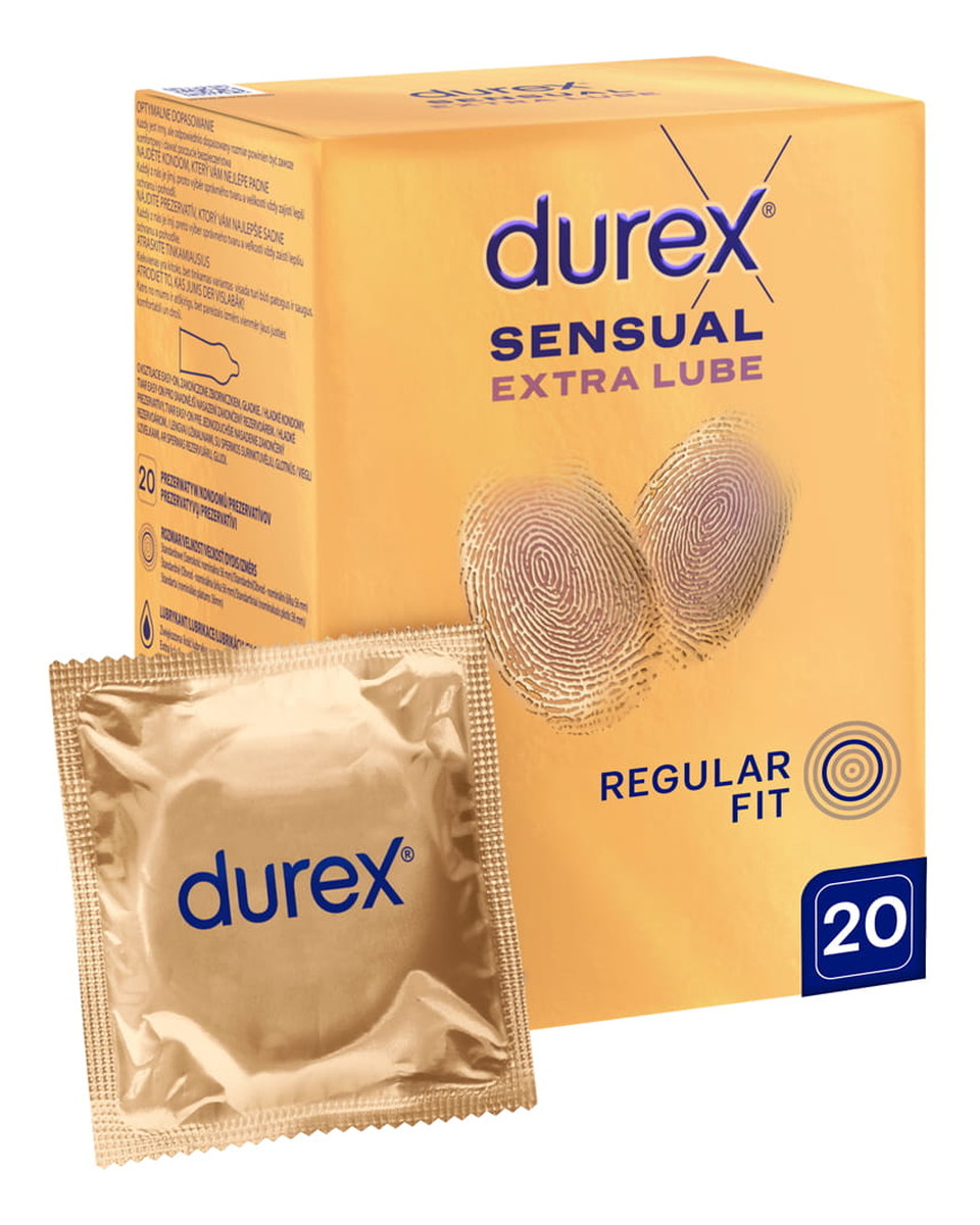 Sensual extra lube prezerwatywy z dodatkowym lubrykantem 20szt