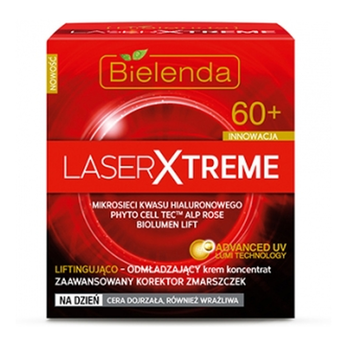Bielenda 60+ Laser Xtreme Liftingująco-Odmładzający Krem Koncentrat Na Dzień 50ml