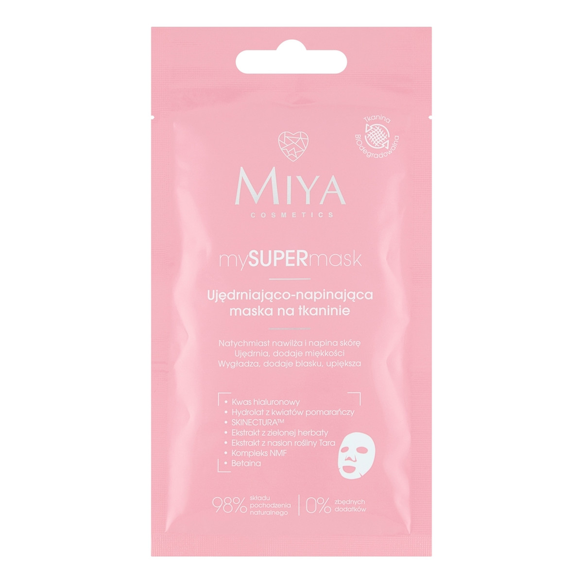 Miya Cosmetics mySUPERmask ujędrniająco-napinająca maska na tkaninie 1szt.