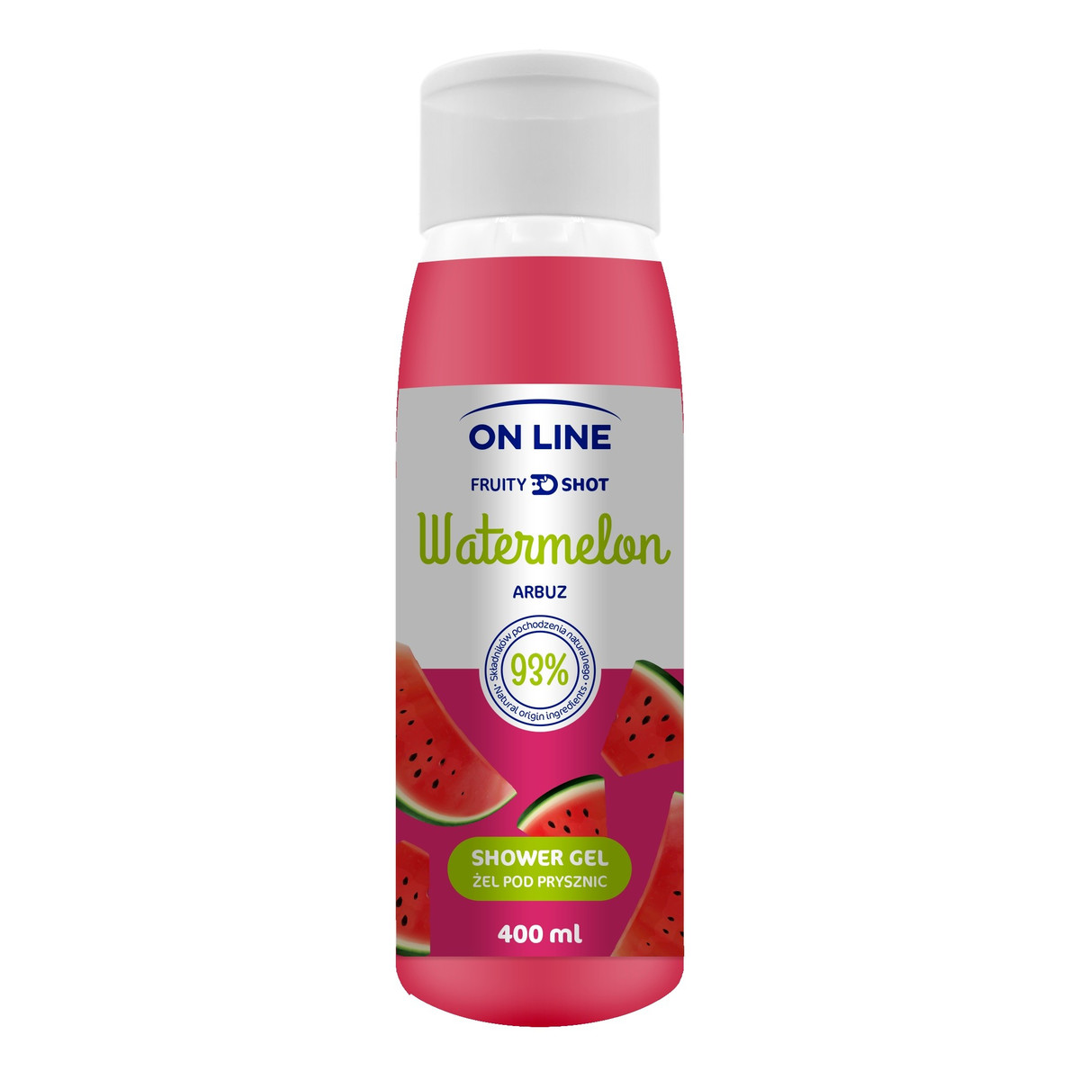 On Line Fruity Shot Żel pod prysznic Watermelon 400ml