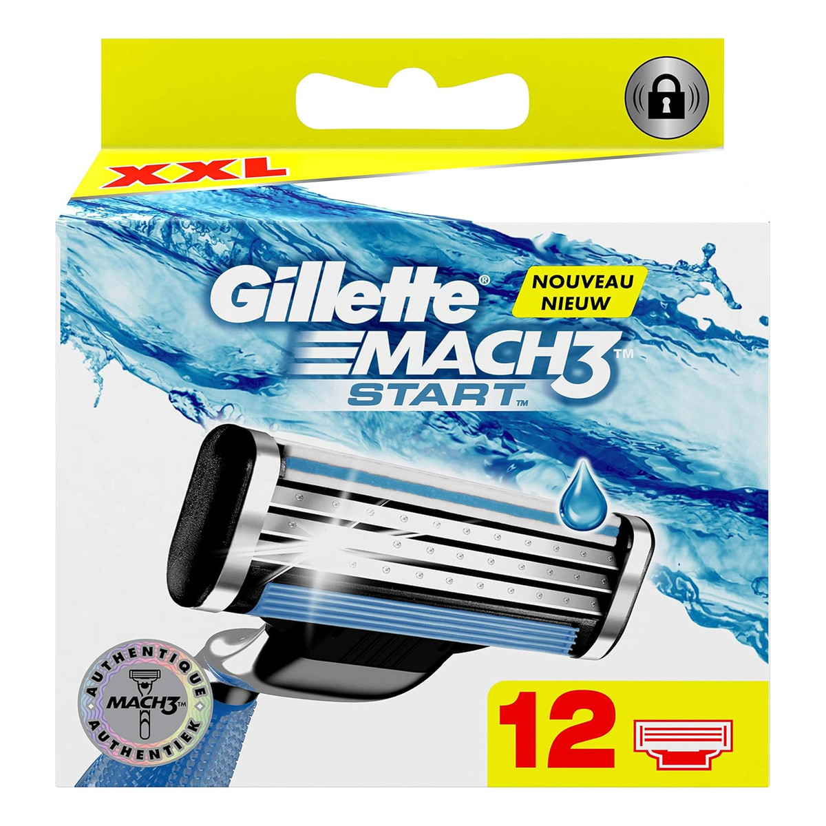 Gillette Mach3 Start Ostrza Nożyki Wkłady do maszynki 12szt.