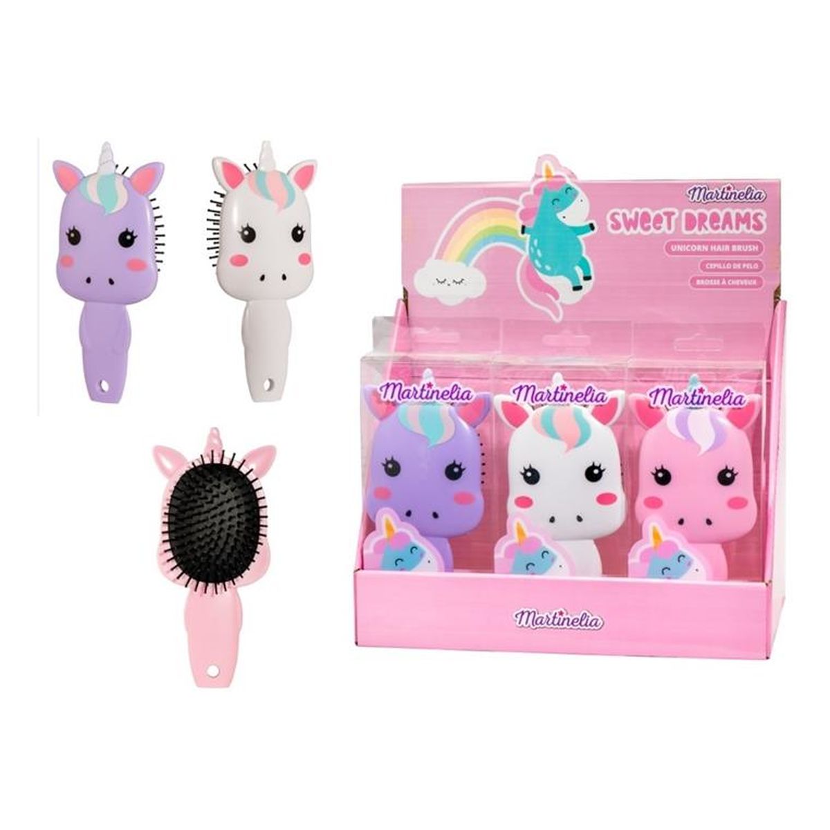 Martinelia szczotka do włosów unicorn - mix