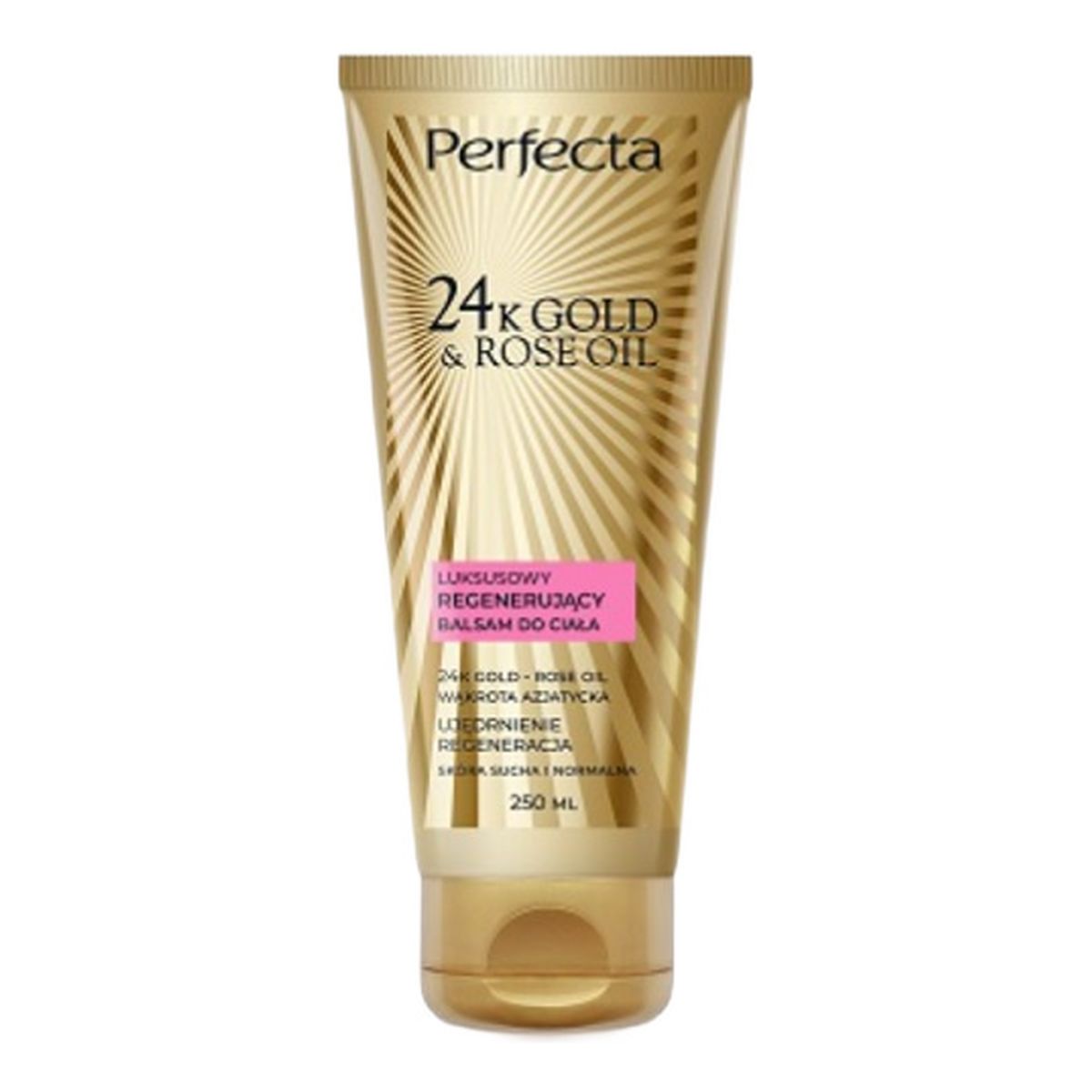 Perfecta 24K Gold Rose Oil luksusowy regenerujący Balsam do ciała 200ml