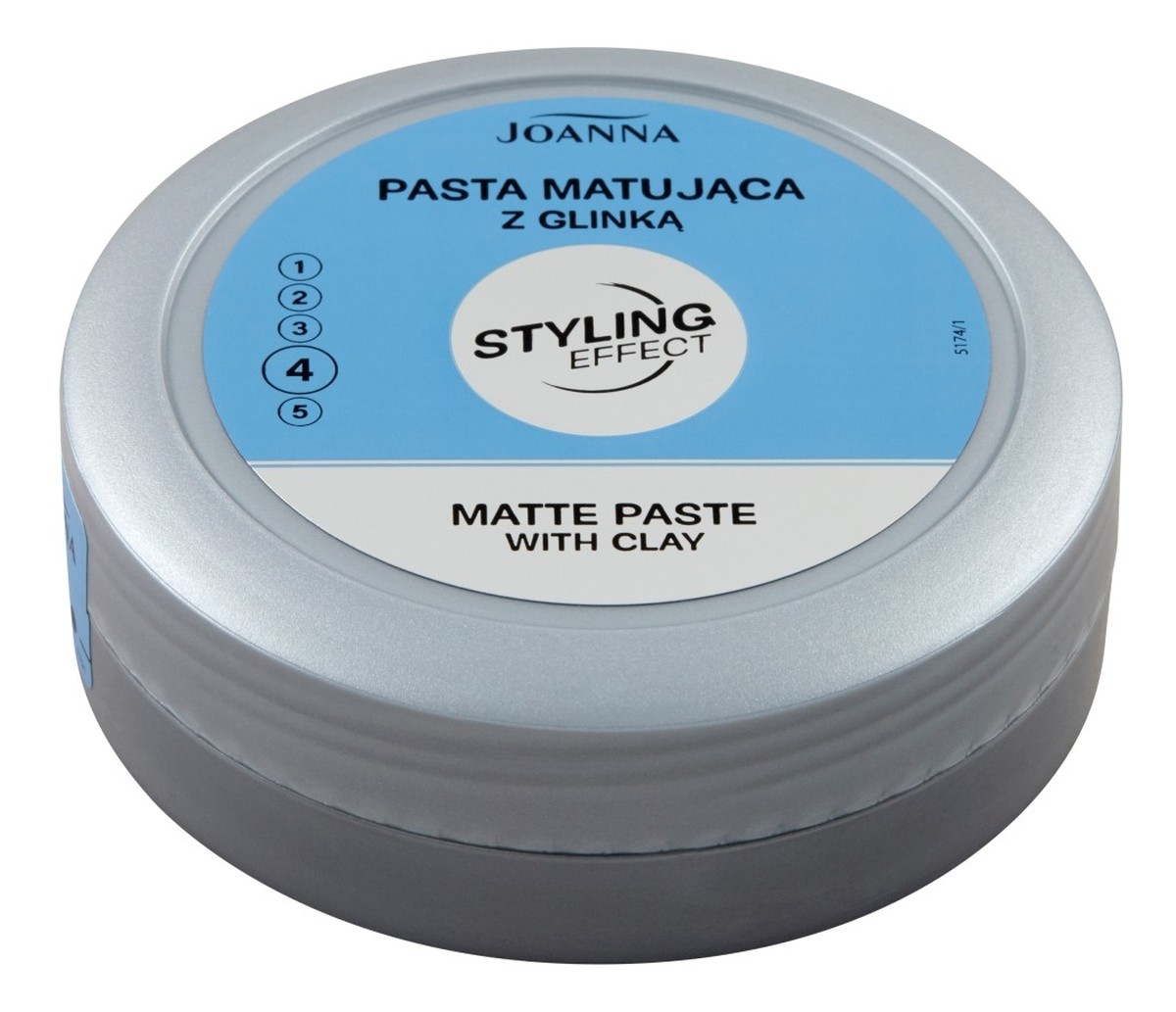 Styling effect pasta do włosów matująca z glinką mocne utrwalenie i matowe wykończenie
