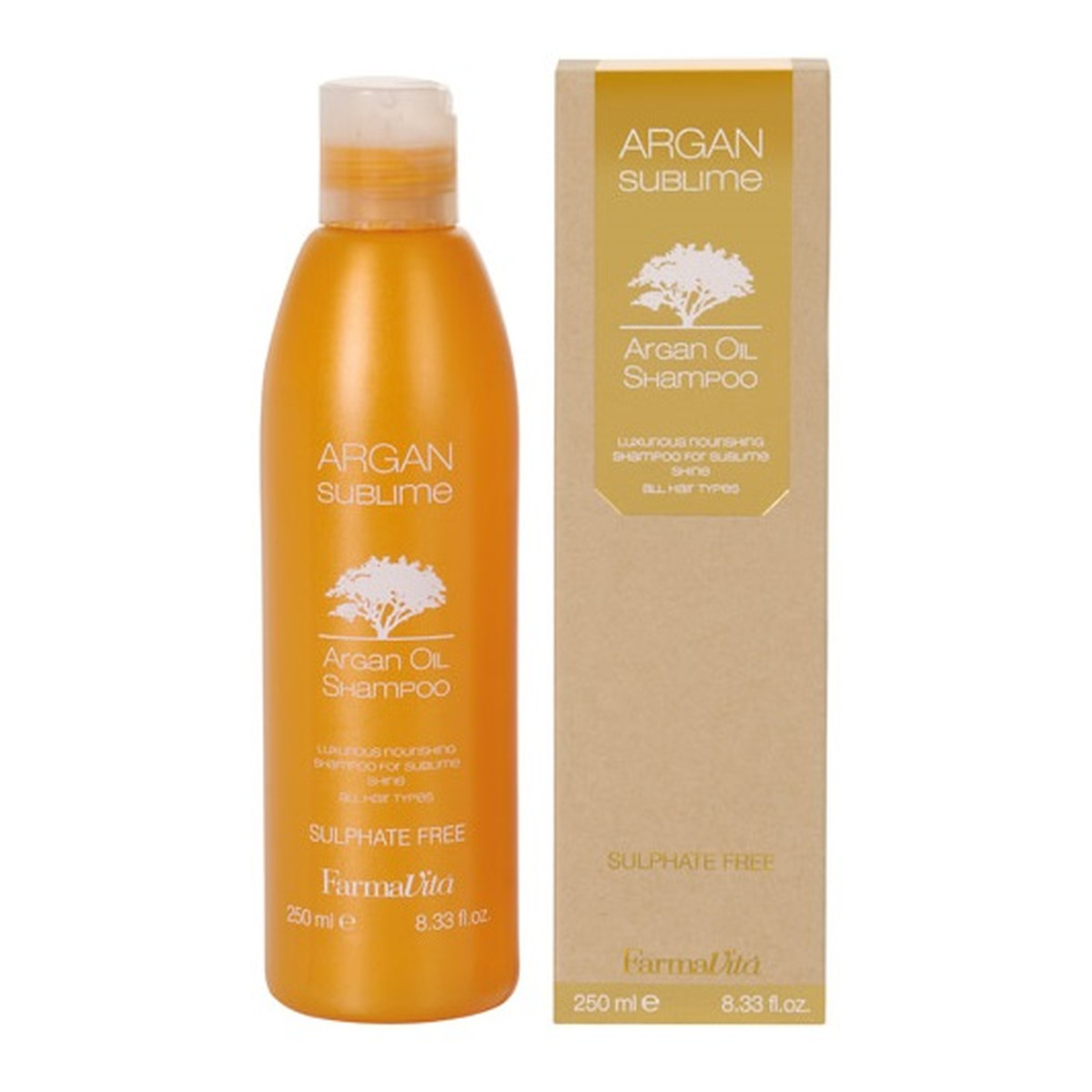Farmavita Argan sublime shampoo szampon odżywczy z olejkiem arganowym 250ml