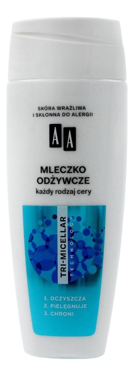 Mleczko odżywcze do demakijażu - każdy rodzaj cery