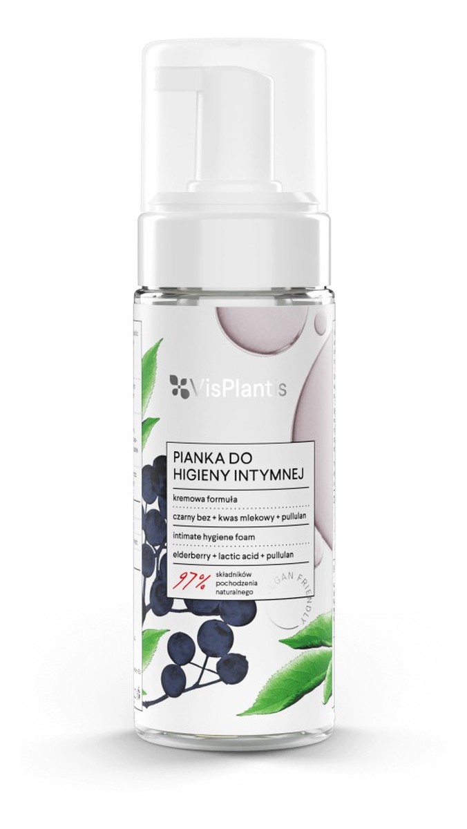 Pianka do higieny intymnej, Czarny bez i kwas mlekowy