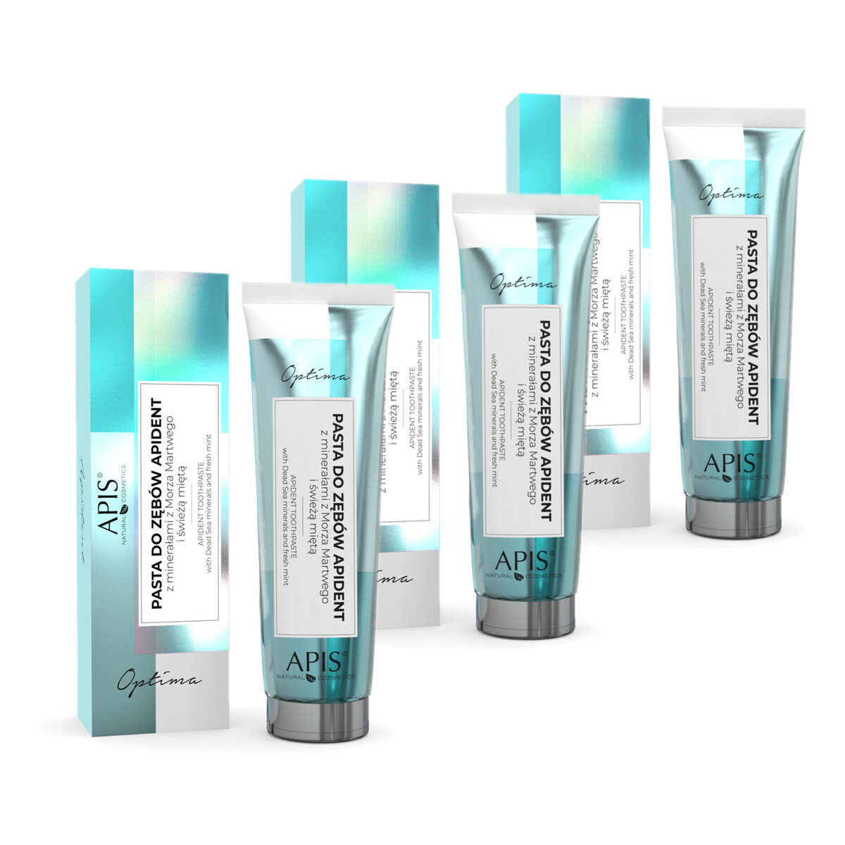Apis Apident toothpaste Pasta do zębów z minerałami z morza martwego i świeżą miętą 3x100ml