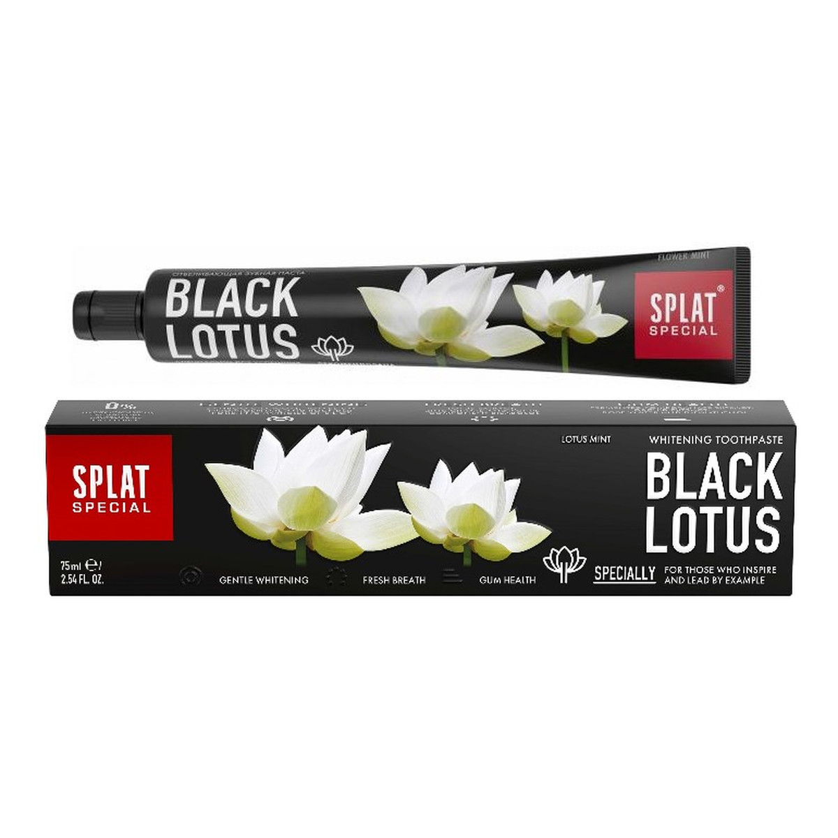 Splat BLACK LOTUS czarna pasta do zębów o silnym działaniu wybielającym 75ml