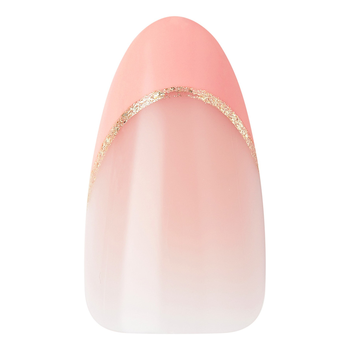 Kiss Sztuczne paznokcie na klej Voguish Fantasy French, Pink French Tips, Medium, Almond Shape