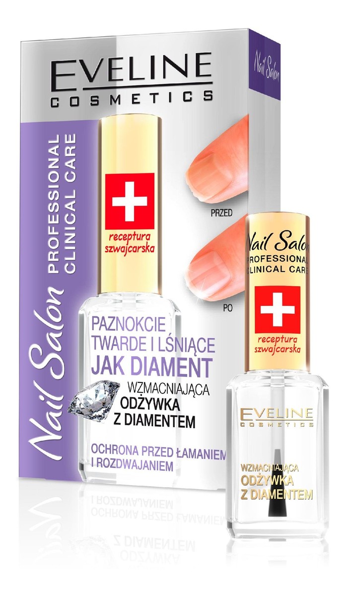 Lakier-odżywka do paznokci z diamentem