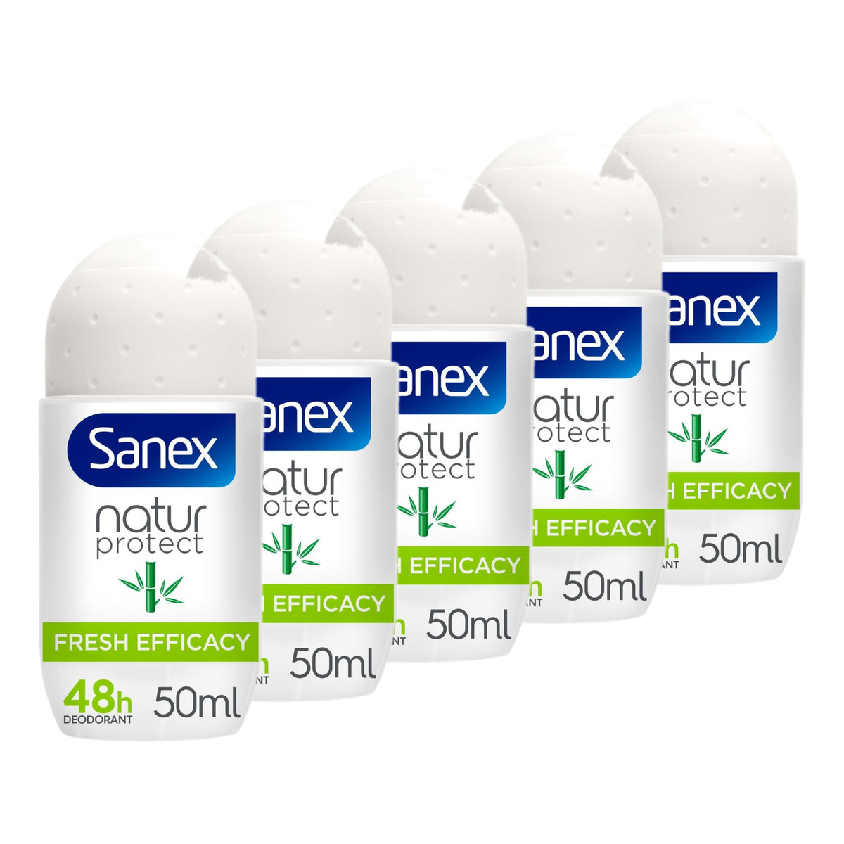 Sanex Nature Protect Dezodorant 48H roll on 5x50ml