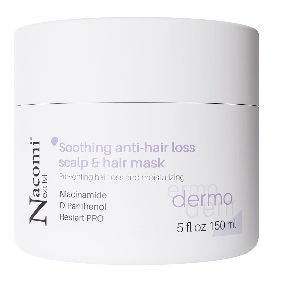 Nacomi Next level Dermo kojąca maska do skóry głowy i włosów zapobiegająca wypadaniu 150ml