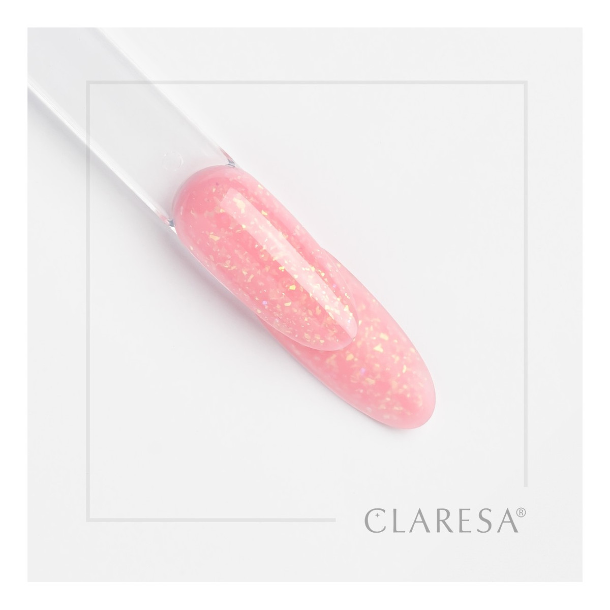 Claresa N Żel budujący do paznokci soft&easy builder glimmer pink 45g