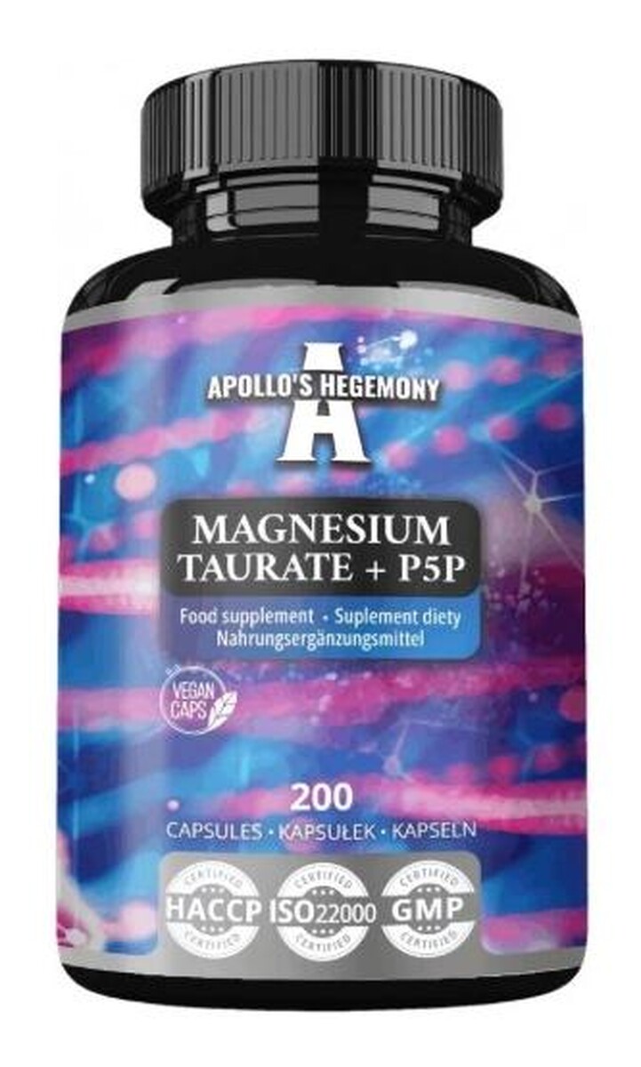 Magnesium Taurate suplement diety 200 kapsułek