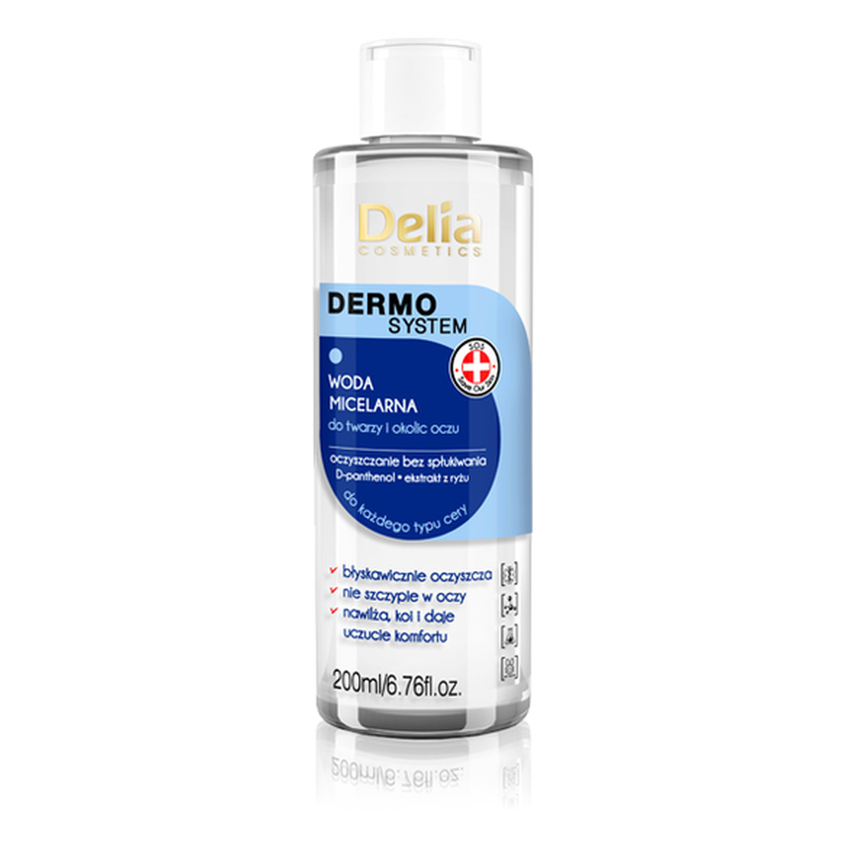Delia Dermo System Płyn Micelarny Do Demakijażu Twarzy i Oczu 210ml