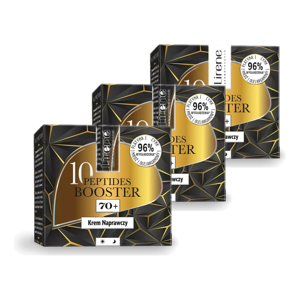 Lirene 10 Peptides Booster Krem naprawczy 70+ 3x50ml