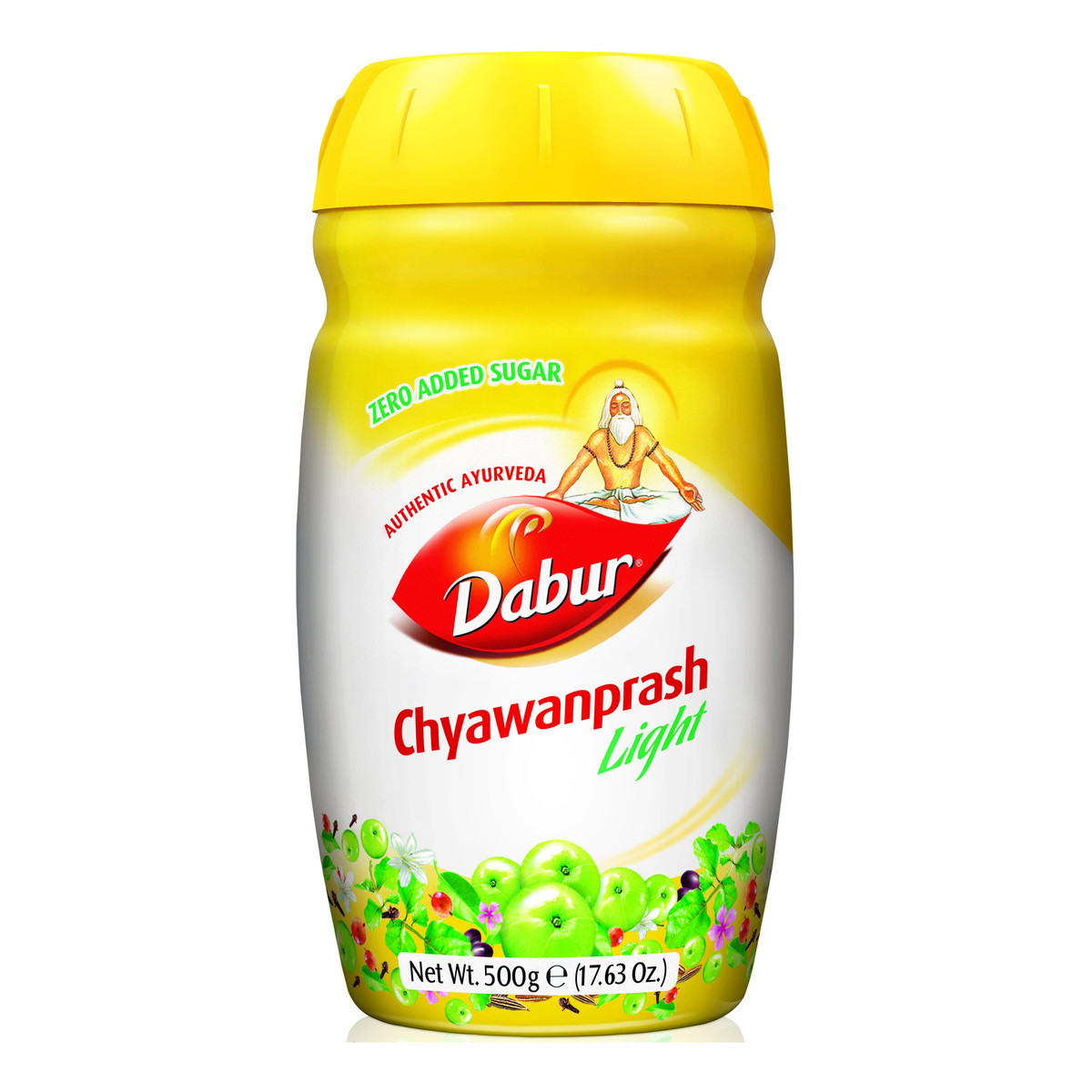 Dabur Light Bez Cukru Zdrowie i Energia Chyawanprash Pasta Wzmacniająca Odporność Ajurwedyjski Preparat Ziołowy 500g
