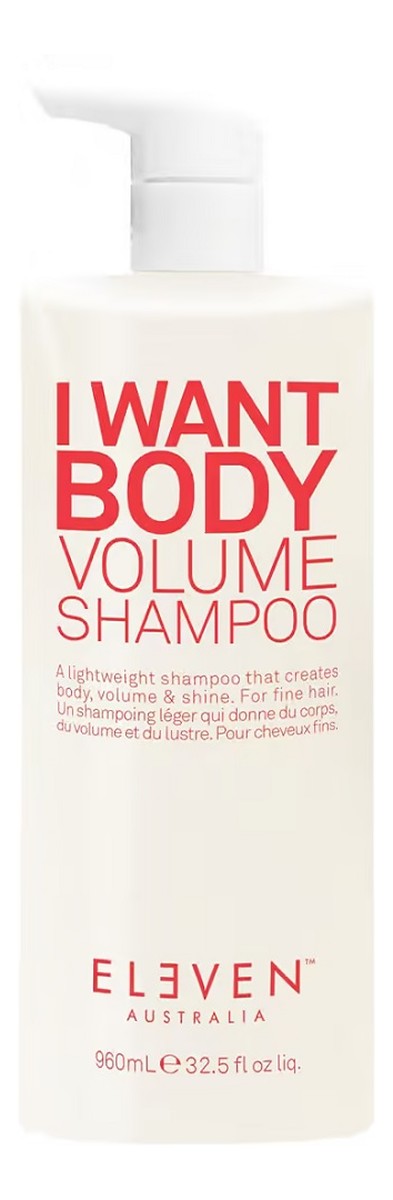 I want body volume shampoo szampon do włosów dodający objętości