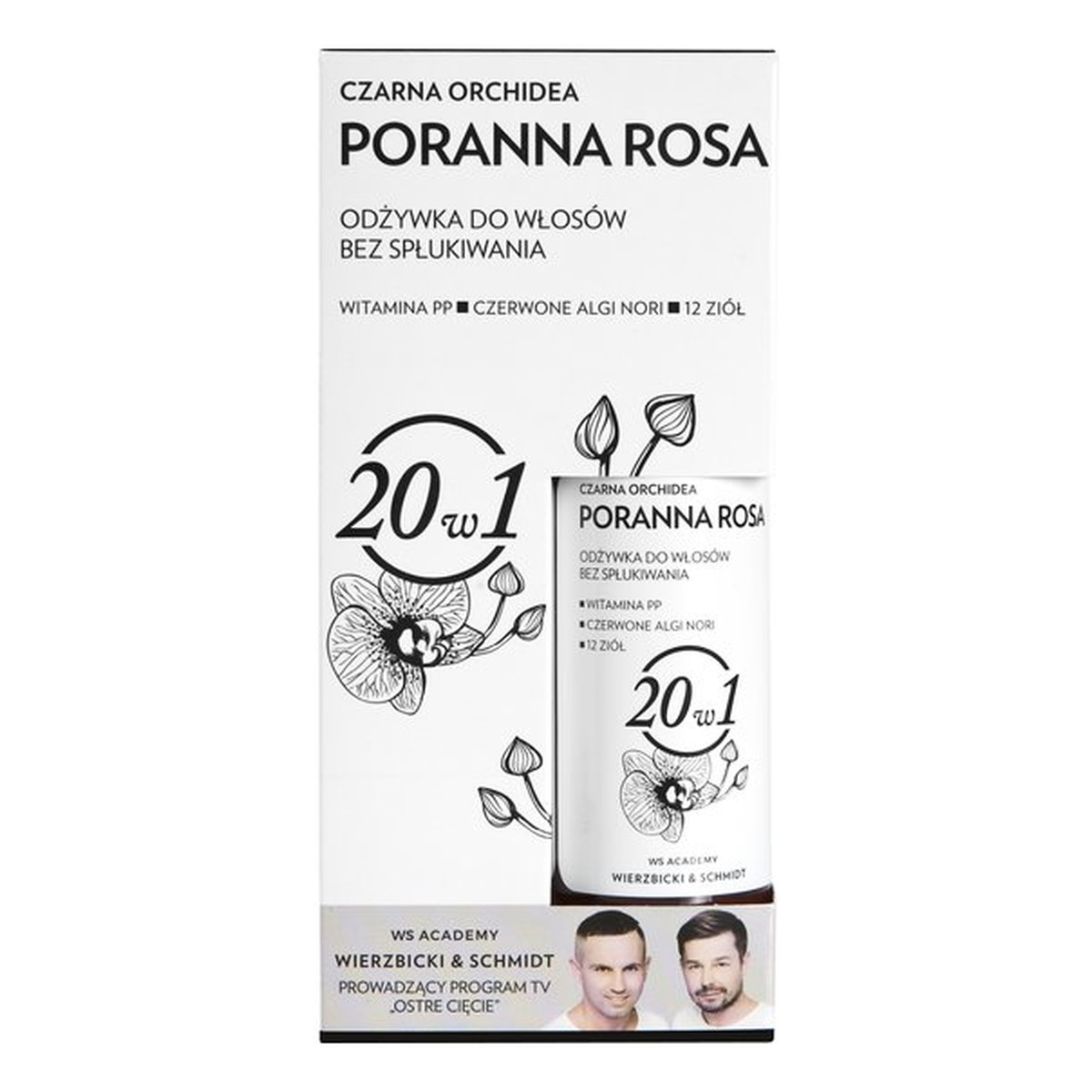 WS Academy Czarna Orchidea Poranna Rosa odżywka do włosów bez spłukiwania 20w1 150g