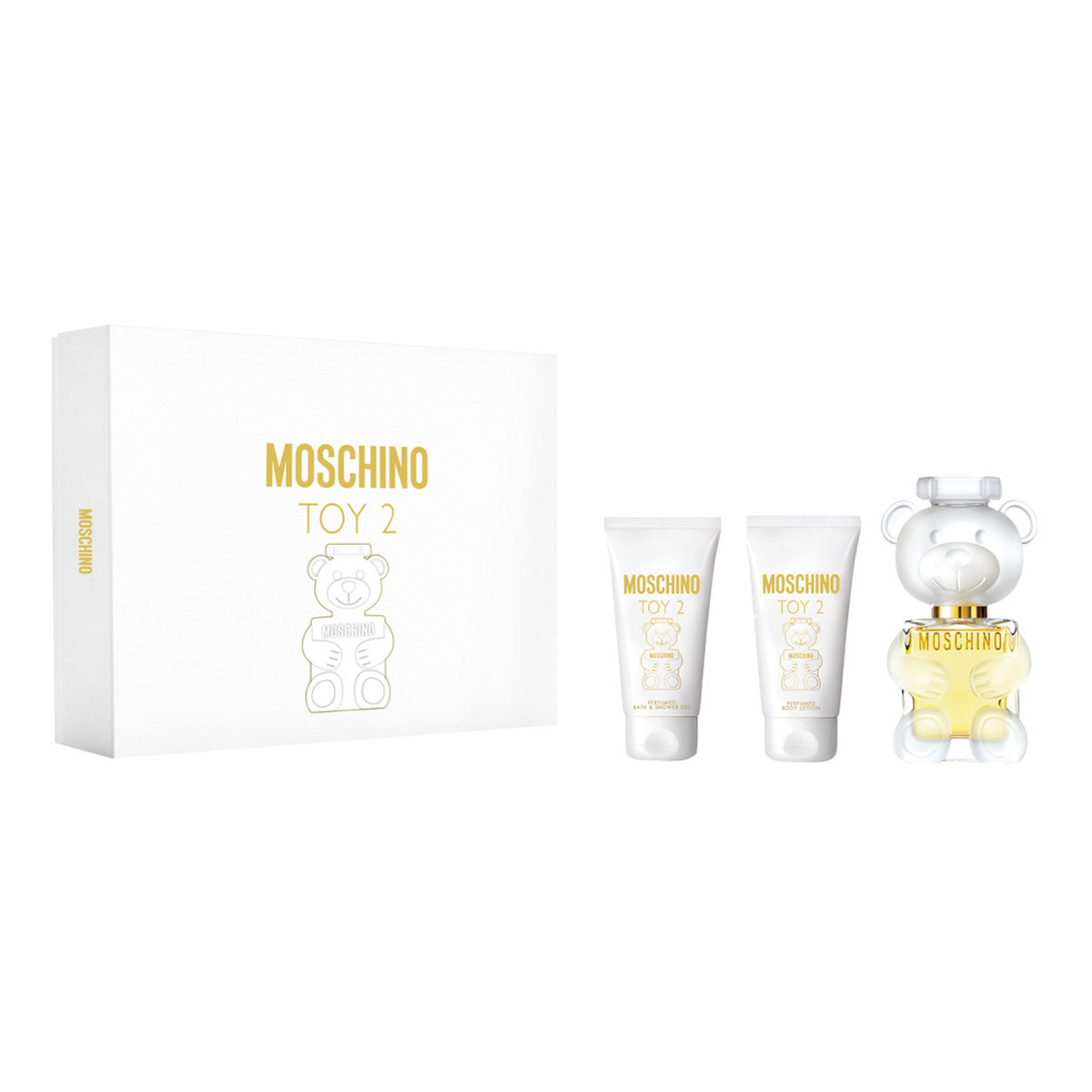 Moschino Toy 2 Zestaw woda perfumowana spray 50ml + balsam do ciała 50ml + żel pod prysznic 50ml