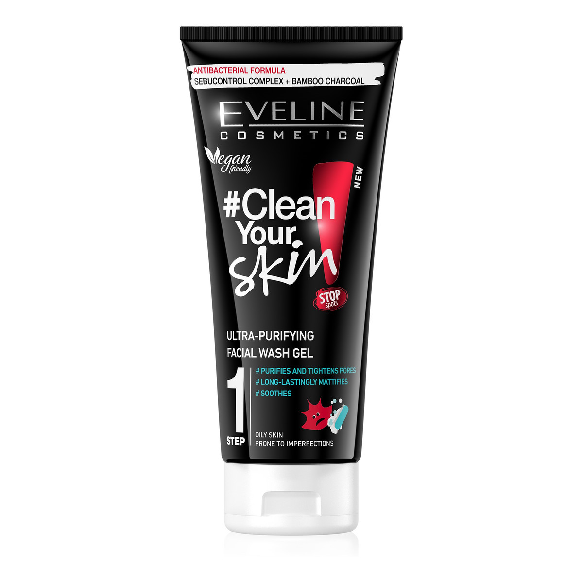 Eveline #Clean Your Skin Ultraoczyszczający Żel do mycia twarzy 200ml