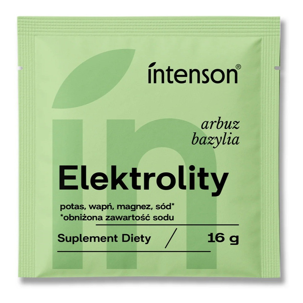 Intenson Elektrolity z obniżoną zawartością sodu suplement diety 16g