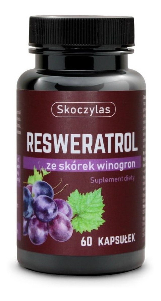 Resweratrol ze skórek winogron suplement diety 60 kapsułek
