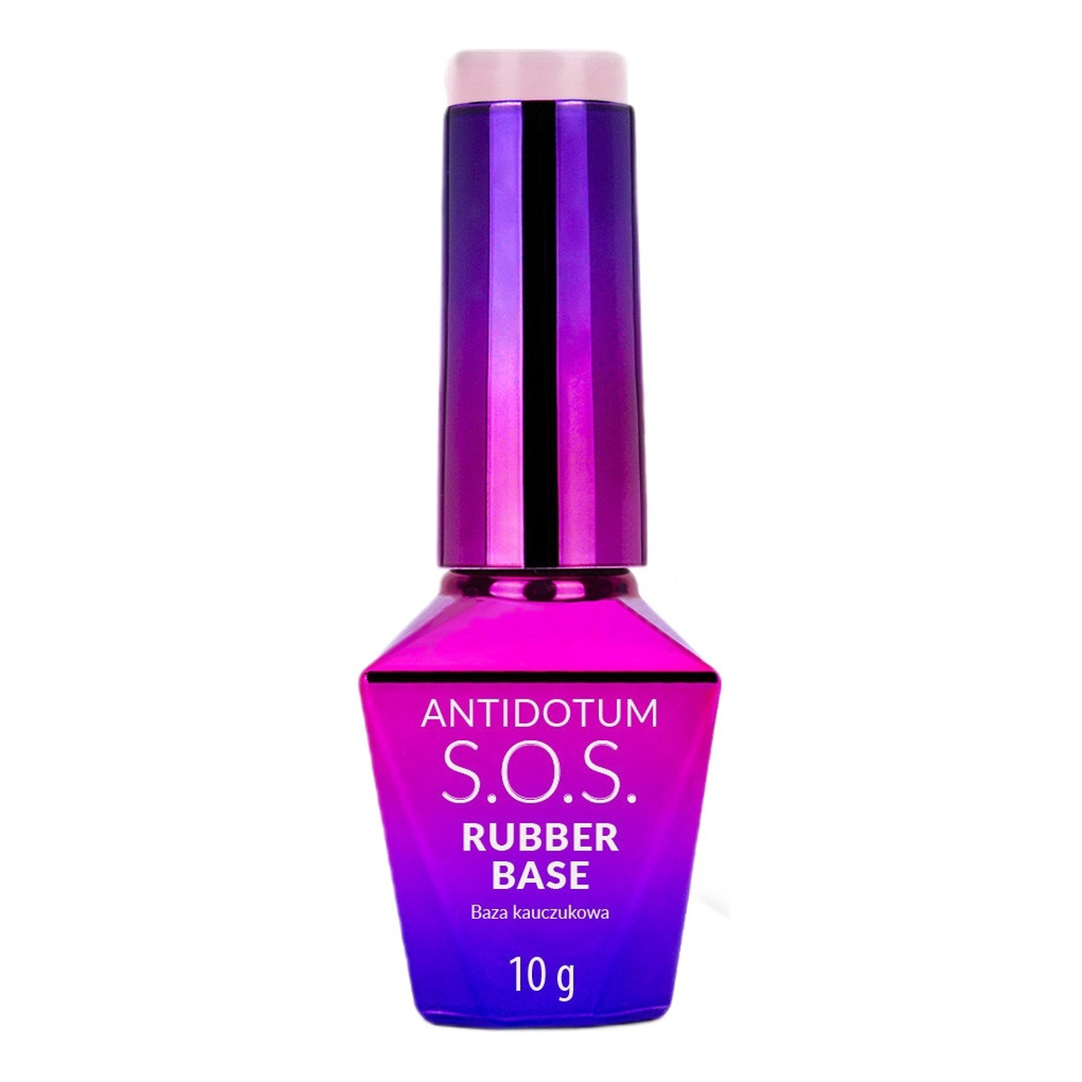 Molly Nails S.o.s. antidotum rubber base baza kauczukowa do manicure pedicure i ozdób powder pink 10g