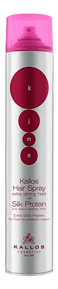 Kjmn hair spray extra mocny lakier do włosów chroniący przed wilgocią