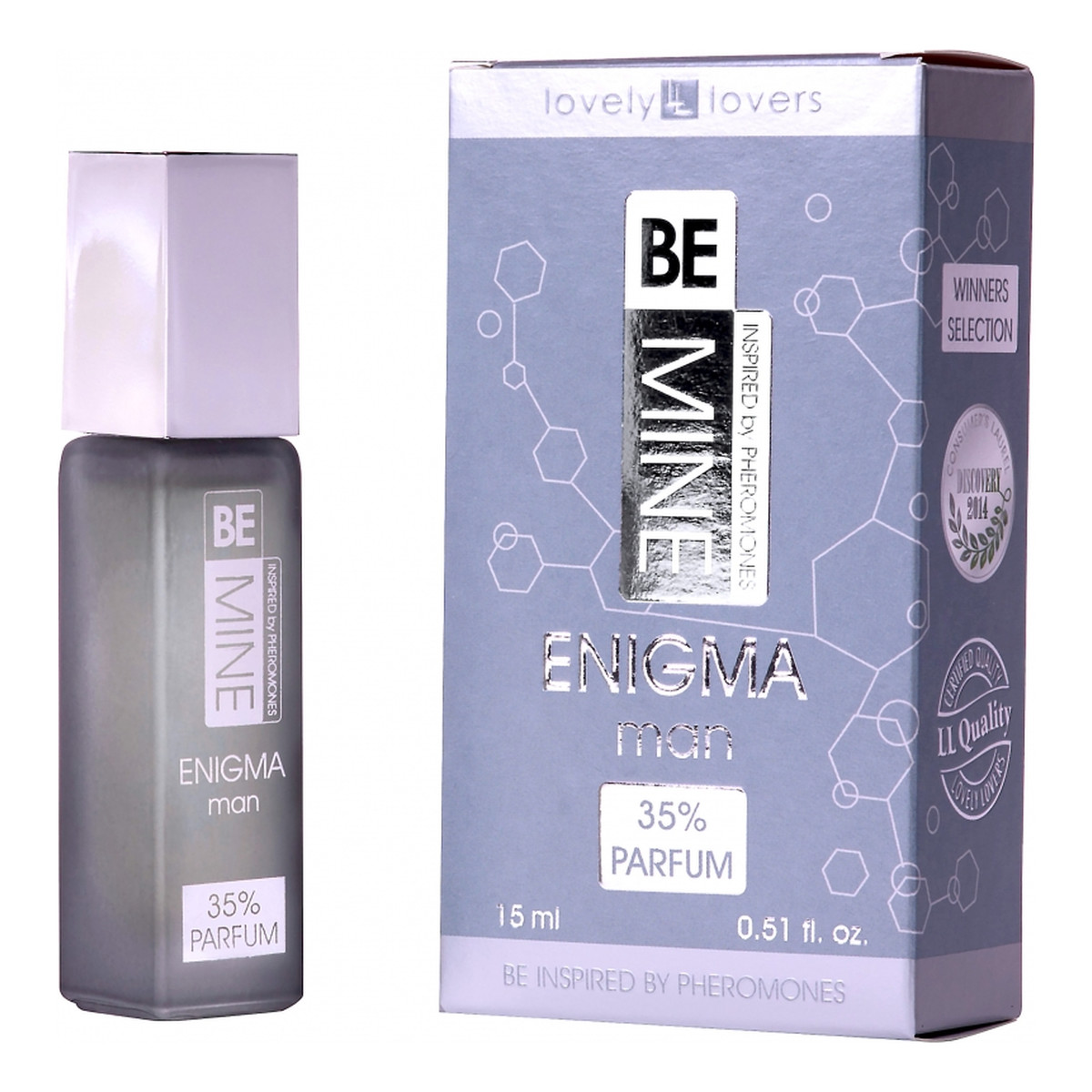 Lovely Lovers BeMine Enigma Man Perfumy z feromonami zapachowymi spray 15ml