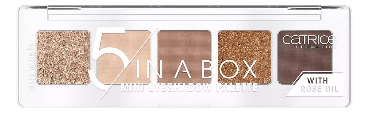 5 in a box mini paleta cieni do powiek 010 golden nude look