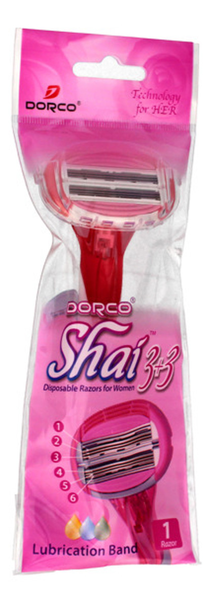 Maszynka jednorazowa damska 6 Ostrzy (3+3)