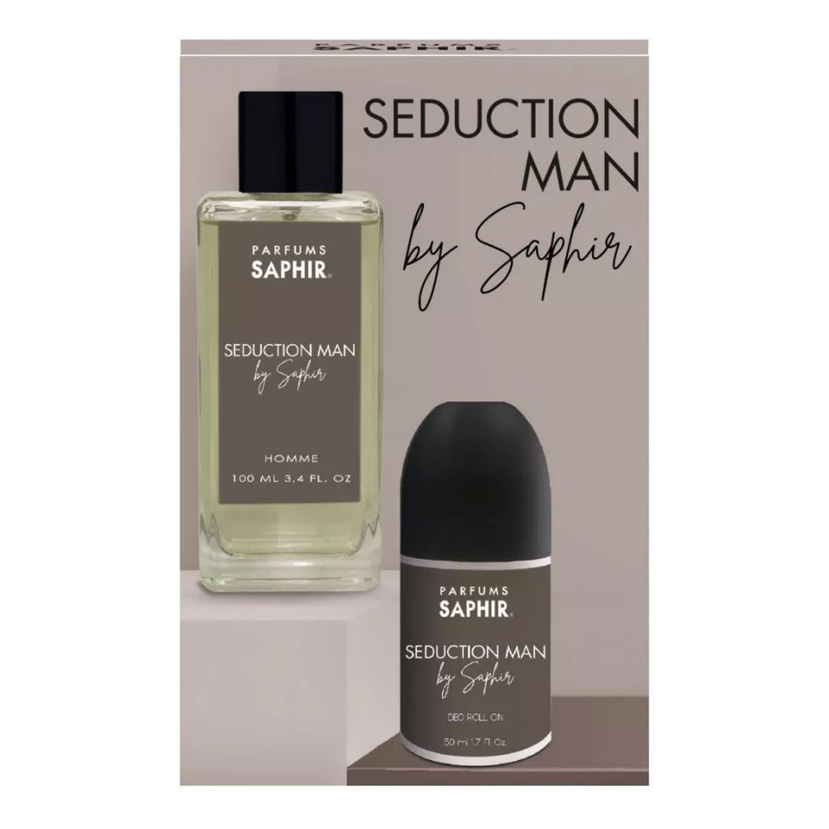 Saphir Seduction Man Zestaw woda perfumowana spray 100ml + dezodorant w kulce 50ml