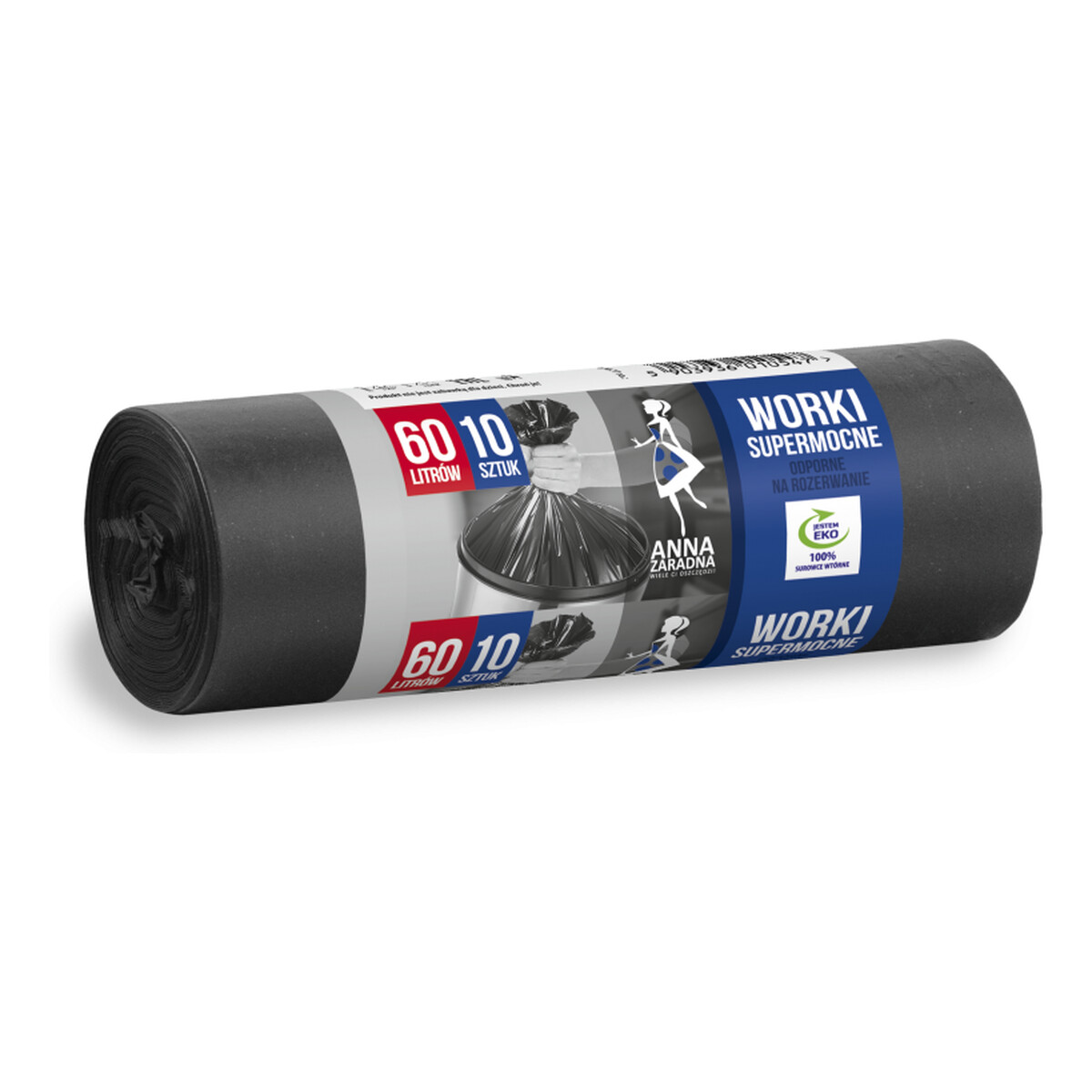 Anna Zaradna Worki na śmieci Supermocne 60L -10szt.