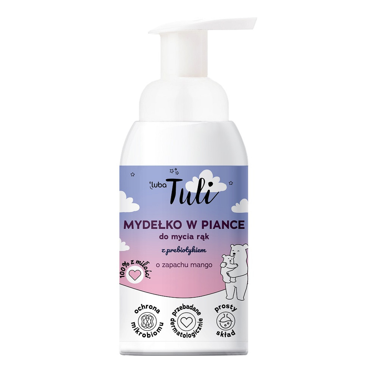 Luba Tuli Mydełko w piance do mycia rąk z prebiotykiem Mango 250ml