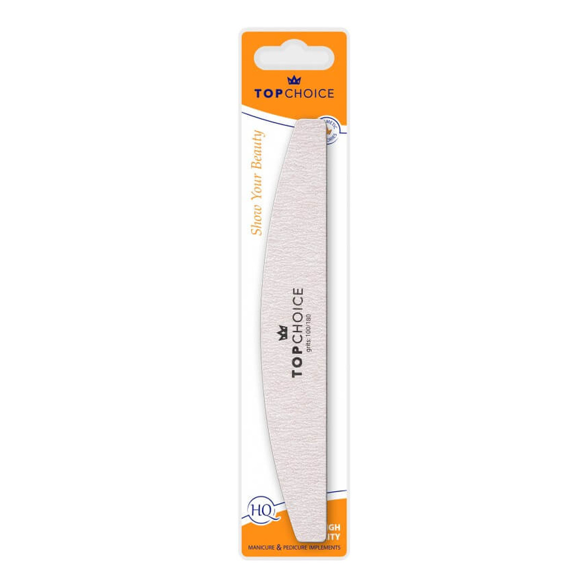 Top Choice Pilnik do paznokci 2-funkcyjny 100/180 18cm