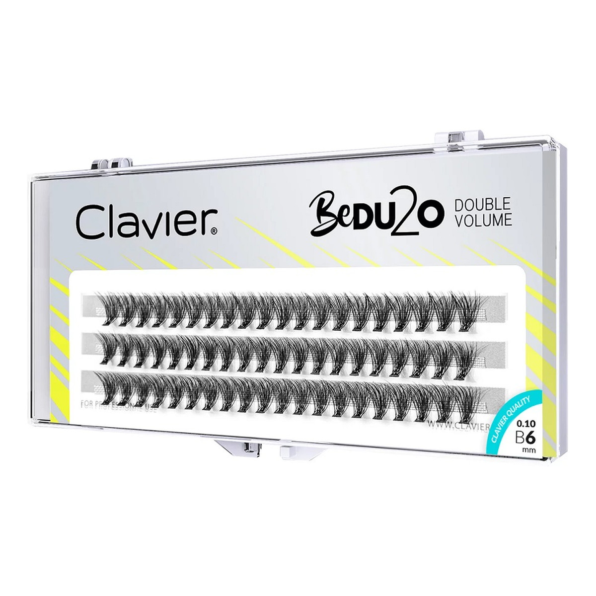 Clavier Bedu2o double volume kępki rzęs 6mm