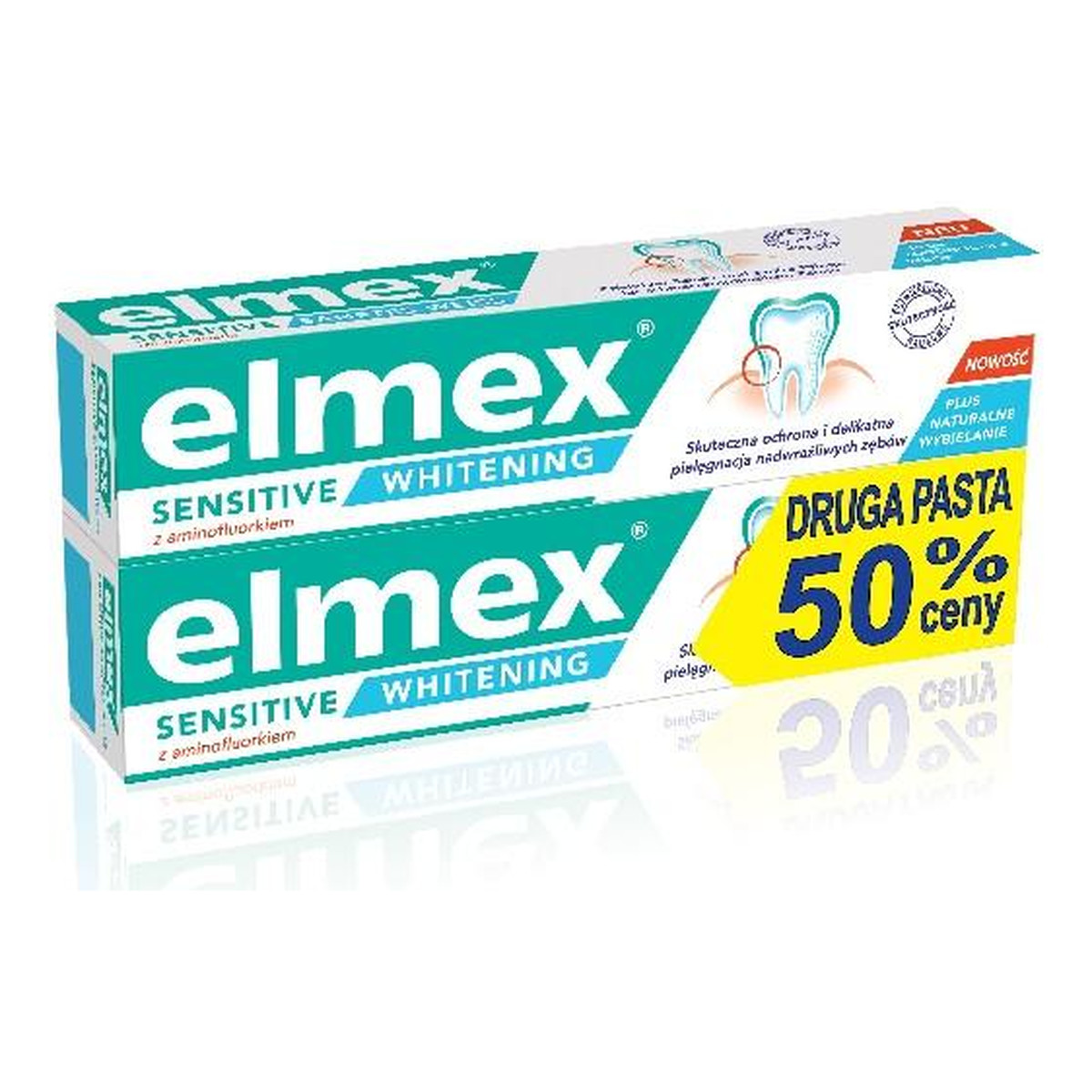 elmex Sensitive Whitening Wybielająca Pasta Do Zębów 2x75ml 150ml