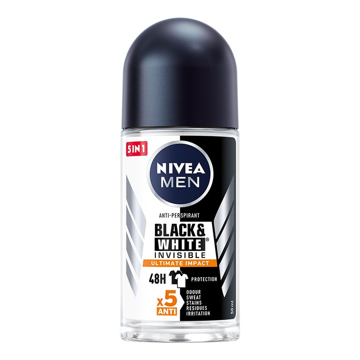 Nivea INVISIBLE BLACK & WHITE Roll-on dezodorant męski ULTIMATE Impact 50ml