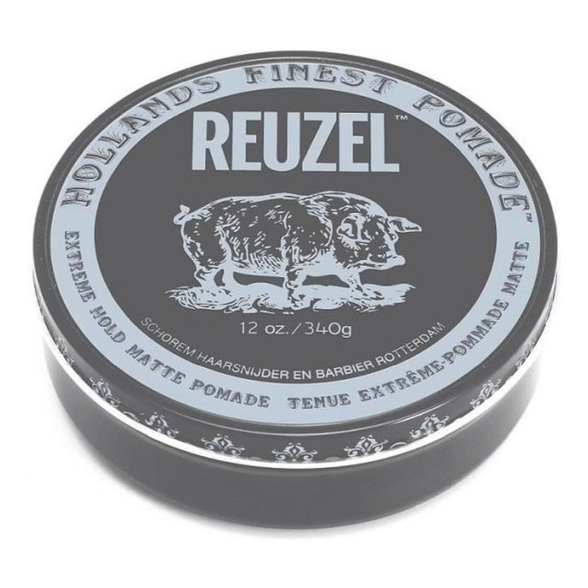 Reuzel Hollands Finest Pomade mocno utrwalająca pomada na bazie wody Black 35g