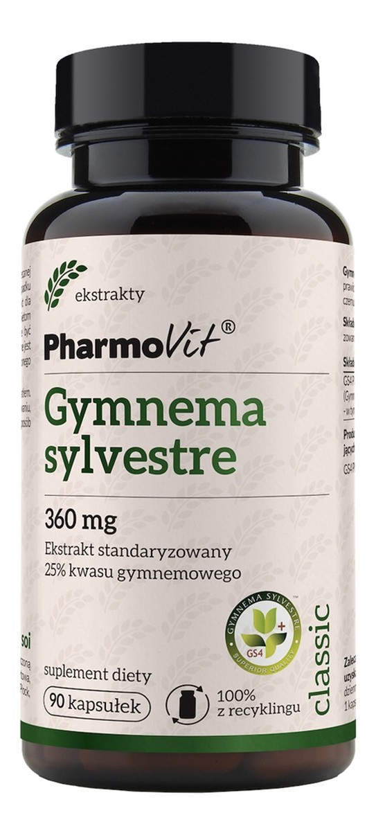 Gymnema Sylvestre 360 mg suplement diety 90 kapsułek