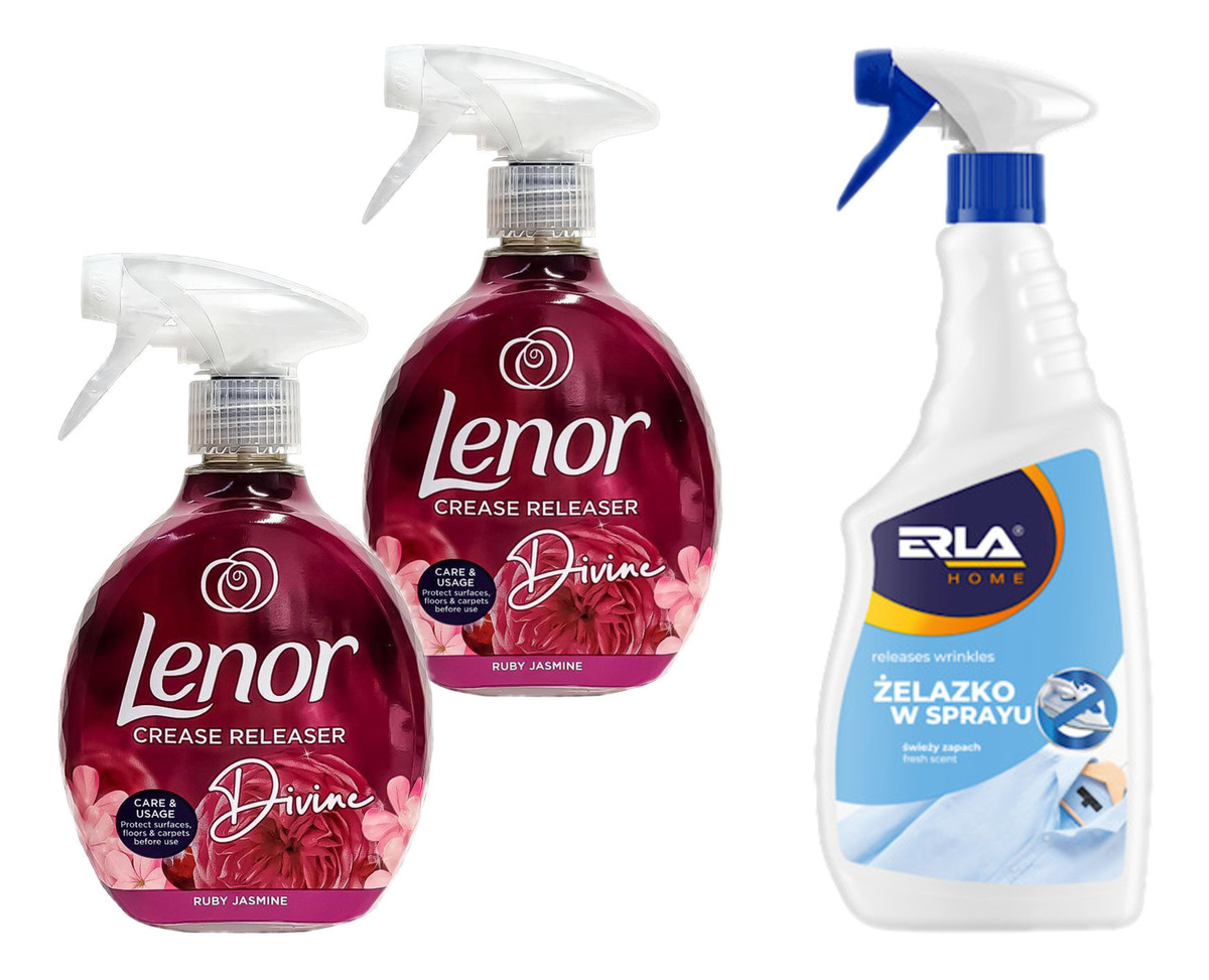 Żelazko w sprayu 2x500ml Ruby Jasmine + Erla 750ml