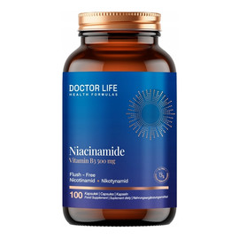 Niacinamide Vitamin B3 suplement diety 100 kapsułek