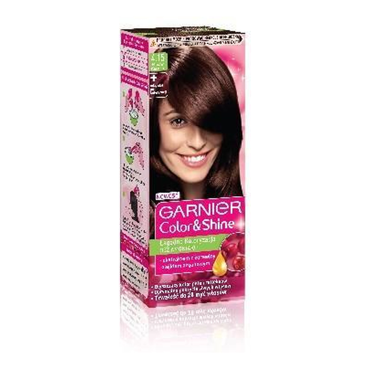 Garnier Color & Shine Farba Do Włosów Bez Amoniaku